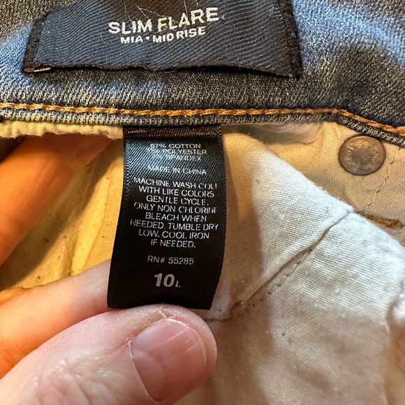 EXPRESS slim flare jean, size 10 Long - Picture 4 of 4